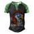 Ultra Maga Trump Sunglasses Eagle Head Usa Flag Bandana Men's Henley Shirt Raglan Sleeve 3D Print T-shirt Black Green