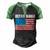 Ultra Maga Us Flag V2 Men's Henley Shirt Raglan Sleeve 3D Print T-shirt Black Green