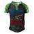 Ultra Mega Eagle Men's Henley Shirt Raglan Sleeve 3D Print T-shirt Black Green