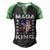 Ultra Mega King Trump Vintage American Us Flag Anti Biden Men's Henley Shirt Raglan Sleeve 3D Print T-shirt Black Green