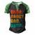 Vintage Retro Fathers Day Outfit Dada Daddy Dad Bruh 8 Shirt Men's Henley Shirt Raglan Sleeve 3D Print T-shirt Black Green