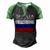 Vintage Russia Russian Flag Pride 500 Trending Shirt Men's Henley Shirt Raglan Sleeve 3D Print T-shirt Black Green