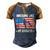 4Th Of July Awesome Like My Daughter Vintage Fathers Day Men's Henley Shirt Raglan Sleeve 3D Print T-shirt Brown Orange