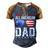 All American Dad 4Th Of July Us Patriotic Pride V2 Men's Henley Shirt Raglan Sleeve 3D Print T-shirt Brown Orange