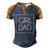 Delicate Girl Dad Tee For Fathers Day Men's Henley Raglan T-Shirt Brown Orange