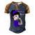 Epilepsy Warrior Strong Women Purple Ribbon Epilepsy Epilepsy Awareness V2 Men's Henley Shirt Raglan Sleeve 3D Print T-shirt Brown Orange