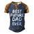 First Fathers Day For Pregnant Dad Best Future Dad Ever Men's Henley Shirt Raglan Sleeve 3D Print T-shirt Brown Orange
