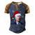 Funny Anti Joe Biden Happy 4Th Of July Merry Christmas Men's Henley Shirt Raglan Sleeve 3D Print T-shirt Brown Orange