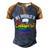 Mens 1 Worlds Gayest Dad Funny Fathers Day Lgbt Pride Rainbow 14 Shirt Men's Henley Shirt Raglan Sleeve 3D Print T-shirt Brown Orange