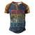 Mens Awesome Dads Have Tattoos And Beards Fathers Day V3 Men's Henley Shirt Raglan Sleeve 3D Print T-shirt Brown Orange