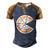 Pizza Pie And Slice Dad And Son Matching Pizza Father’S Day Men's Henley Shirt Raglan Sleeve 3D Print T-shirt Brown Orange