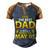 The Best Dad Was Born On May 05 Happy Birthday Father Papa Men's Henley Shirt Raglan Sleeve 3D Print T-shirt Brown Orange