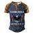 Ultra Maga Eagle Vintage Men's Henley Shirt Raglan Sleeve 3D Print T-shirt Brown Orange