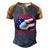 Ultra Maga Patriot American Eagle Us Flag Men's Henley Shirt Raglan Sleeve 3D Print T-shirt Brown Orange