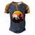 Vintage Retro Rock Climber 161 Shirt Men's Henley Shirt Raglan Sleeve 3D Print T-shirt Brown Orange