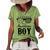 All American Boy 4Th Of July Boys Kids Sunglasses Family Women's Short Sleeve Loose T-shirt Green