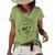 Buy Welcome Back To School Women's Short Sleeve Loose T-shirt Green