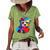 Cute Dog Rescue Gift For Women Men Teens Rainbow Puppy Heart Women's Short Sleeve Loose T-shirt Green