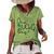 One Lucky Boy Funny St Patrick Day Women's Short Sleeve Loose T-shirt Green