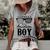 All American Boy 4Th Of July Boys Kids Sunglasses Family Women's Short Sleeve Loose T-shirt Grey