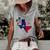Jesus Pray For Uvalde Texas Protect Texas Not Gun Christian Cross Women's Short Sleeve Loose T-shirt Grey