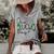 One Lucky Boy Funny St Patrick Day Women's Short Sleeve Loose T-shirt Grey