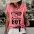 All American Boy 4Th Of July Boys Kids Sunglasses Family Women's Short Sleeve Loose T-shirt Watermelon