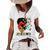 Junenth Is My Independence Day Black Queen And Butterfly Women's Short Sleeve Loose T-shirt White