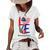 Oncology Nurse Rn 4Th Of July Independence Day American Flag Women's Loose T-shirt White