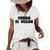 Vodka Is Vegan | Funny Drink Alcohol Women's Short Sleeve Loose T-shirt White