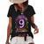 9 Years Of Being Awesome 9 Year Old Birthday Kid Girl Women's Short Sleeve Loose T-shirt Black