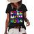 Free Mom Hugs Rainbow Lgbtq Lgbt Pride Month Women's Short Sleeve Loose T-shirt Black