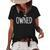 Owned Submissive For Men And Women Women's Short Sleeve Loose T-shirt Black