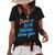 Pink Or Blue Nana Loves You Gender Baby Reveal Party Grandma Women's Short Sleeve Loose T-shirt Black