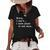 Sorry I Cant I Have Plans In The Barn - Sarcasm Sarcastic Women's Short Sleeve Loose T-shirt Black