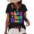 Welcome Back To School Kinders 486 Shirt Women's Short Sleeve Loose T-shirt Black