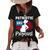 Womens Patriotic And Pregnant Baby Reveal 4Th Of July Pregnancy Women's Short Sleeve Loose T-shirt Black