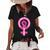 Womens Rights Are Human Rights Pro Choice Women's Short Sleeve Loose T-shirt Black