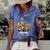 Welcome Back To School Zoo Animal Bus 477 Shirt Women's Short Sleeve Loose T-shirt Blue