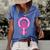 Womens Rights Are Human Rights Pro Choice Women's Short Sleeve Loose T-shirt Blue