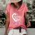 2Nd Birthday Wildlife Swan Animal 2 Years Old Birthday Girl Women's Short Sleeve Loose T-shirt Watermelon