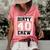 40Th Birthday Party Squad Dirty 40 Crew Birthday Matching Women's Short Sleeve Loose T-shirt Watermelon