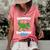 Mommy Of The Birthday Boy Dinosaurrex Anniversary Women's Short Sleeve Loose T-shirt Watermelon