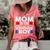 Womens Mom Of The Birthday Boy Birthday Boy Women's Short Sleeve Loose T-shirt Watermelon
