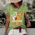Bowling Birthday 10 Years Old Boy Tee Funny Bowler Girl Kids Women's Short Sleeve Loose T-shirt Green