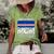 Cape Verdean Mom Cape Verde Flag Design For Mothers Day Women's Short Sleeve Loose T-shirt Green