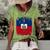 Haiti Flag Vintage Men Women Kids Haiti Women's Short Sleeve Loose T-shirt Green