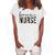 Forensic Nurse Life Nursing School Nurse Squad Raglan Baseball Tee Women's Loosen T-Shirt White