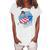 Just Here To Bang Fireworks Fourth Of July Usa Girl American Women's Loosen T-Shirt White