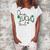 One Lucky Girl Funny St Patrick Day Women's Loosen Crew Neck Short Sleeve T-Shirt White